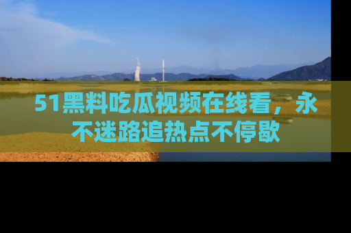 51黑料吃瓜视频在线看,永不迷路追热点不停歇