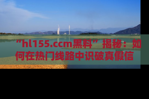 “hl155.ccm黑料”揭秘:如何在热门线路中识破真假信息