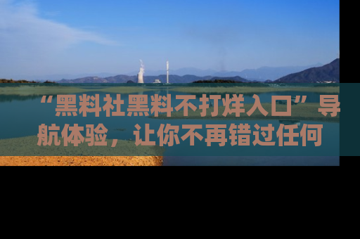 “黑料社黑料不打烊入口”导航体验,让你不再错过任何精彩黑料
