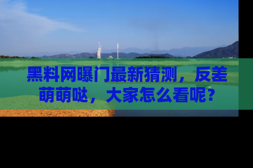 黑料网曝门最新猜测，反差萌萌哒，大家怎么看呢？
