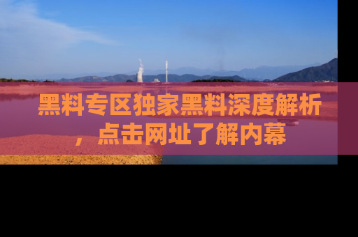黑料专区独家黑料深度解析，点击网址了解内幕