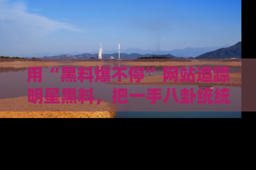 用“黑料爆不停”网站追踪明星黑料,把一手八卦统统收进你的后宫中!