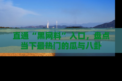 直通“黑网料”入口,盘点当下最热门的瓜与八卦