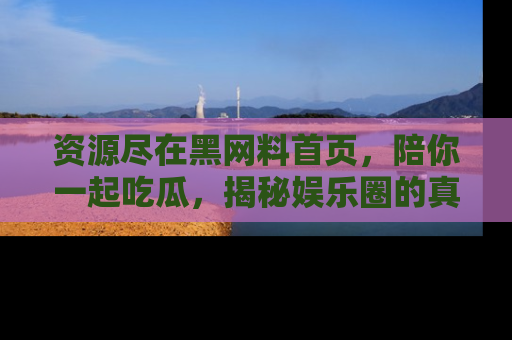 资源尽在黑网料首页,陪你一起吃瓜,揭秘娱乐圈的真实内幕